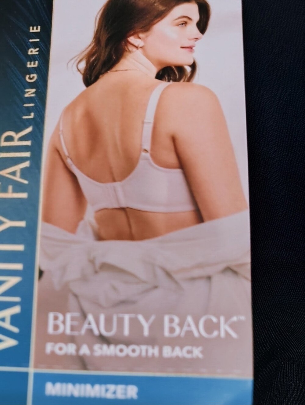 NWT Vanity Fair Black Minimizer Bra 34DD - Beauty Back MSRP $50